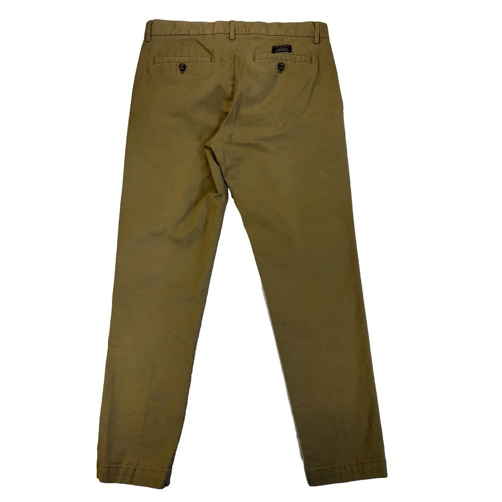Banana Republic Men's‎ 33X32 Khaki Mason Chino Pants Preppy Academia Casual